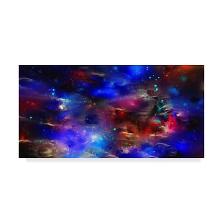 RUNA 'Cosmic Blue' Canvas Art,24x47